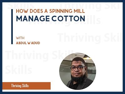 How does a spinning mill manage cotton