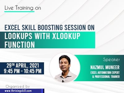 Excel Skill Boosting Session on LOOKUPs with XLOOKUP Function