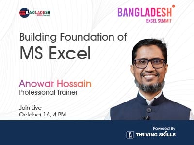 Building Foundation Of MS Excel